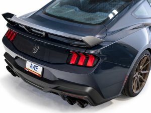Ford Mustang Performance Exhaust - Rear - AWE Tuning - Cat-Back Track Edition - Diamond Black - `24-`27